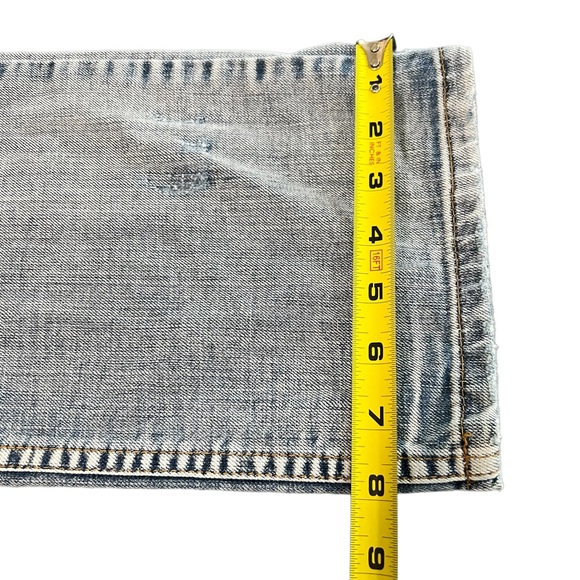 American Eagle Pale Wash Denim Jeans Hipster Jeans Size 12 - Picture 6 of 11